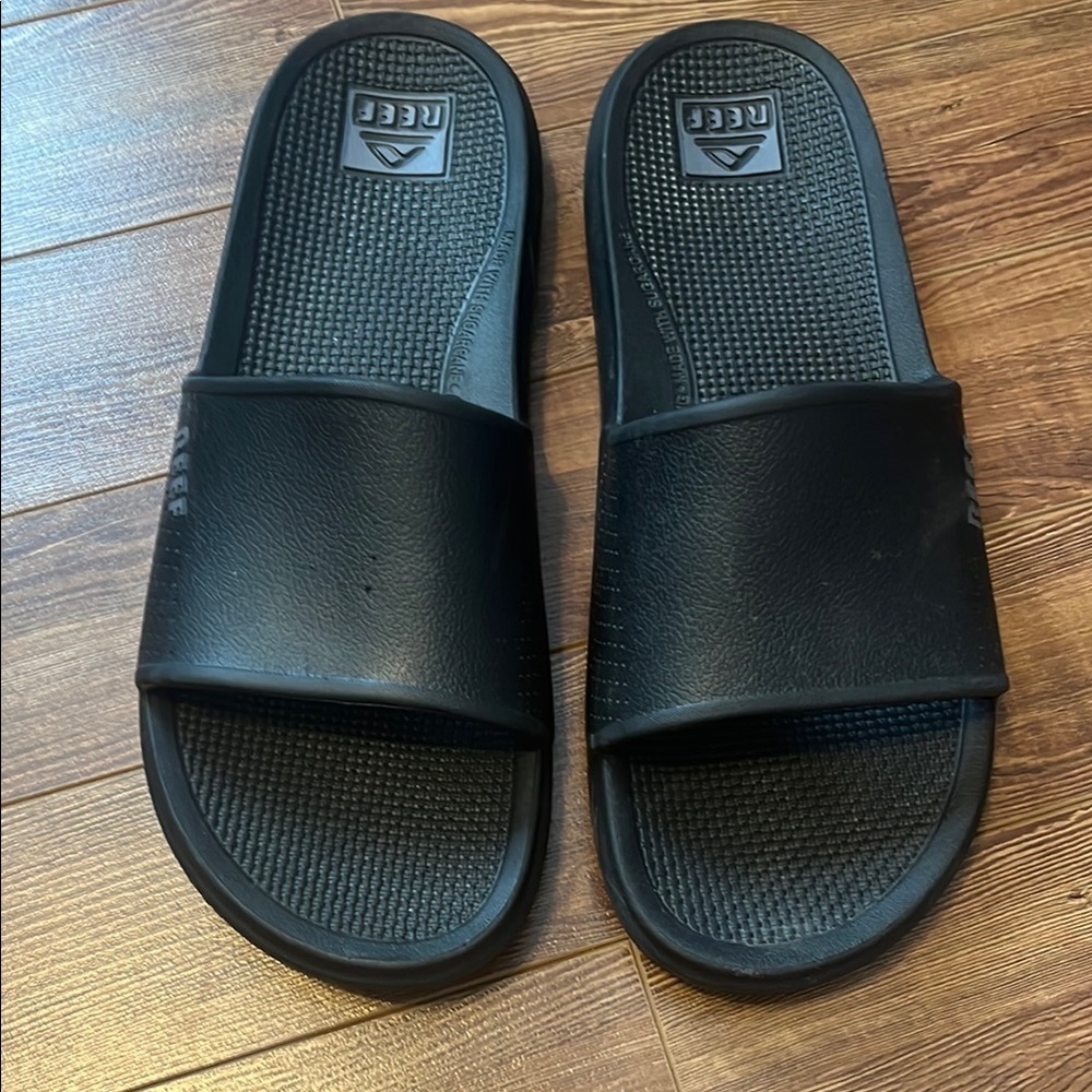 Reef Men's Black Slide Sandals